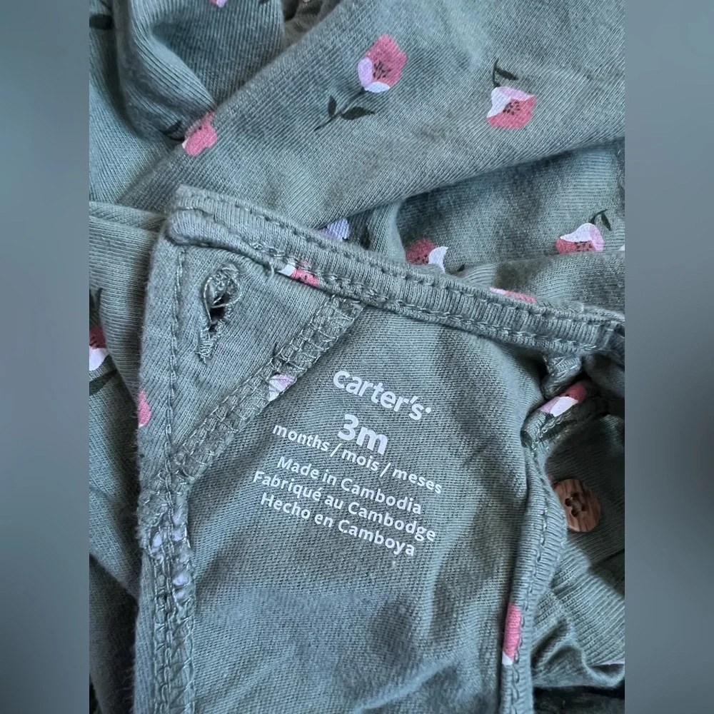 Carter's Floral Baby Romper Size 3M